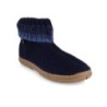 Haflinger Kinder Hüttenschuhe Yuki, mittelblau, jungen, winter Hausschuh wärmeisolierend