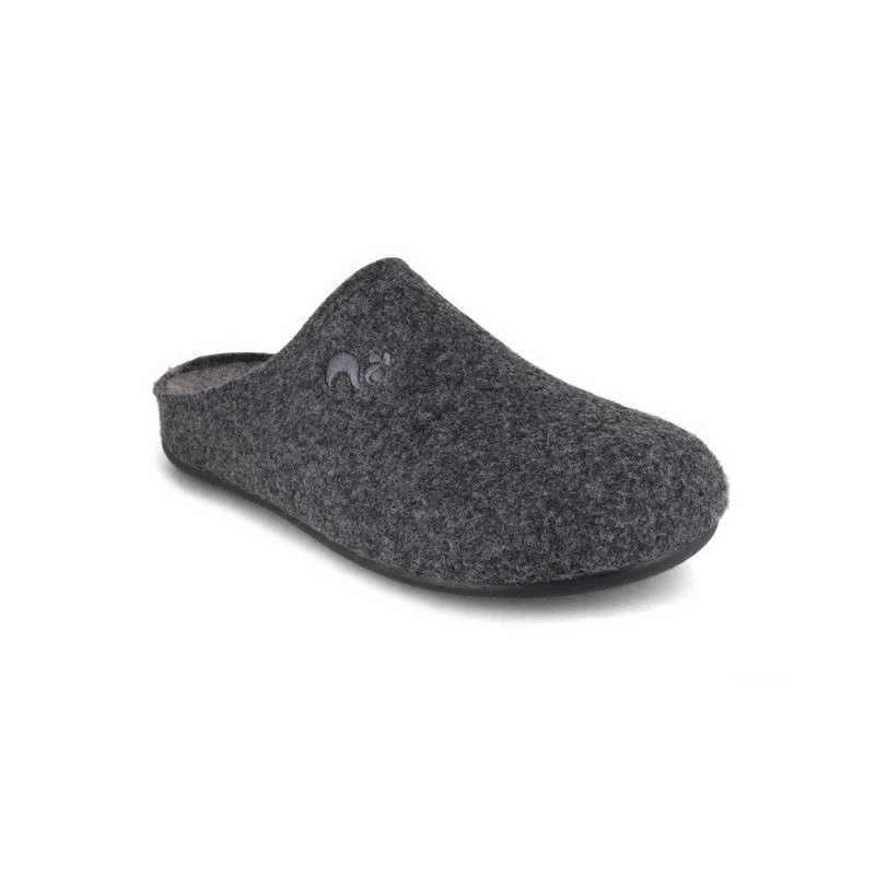 thies Filzpantoffeln für Einlagen, roca-ceniza, thies, damen, herren, pantof Hausschuh vegan