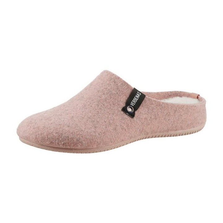 VERBENAS York Fieltro Pantoffel, Hausschuh, Homeslipper, Clog mit Warmfutter-Innensohle