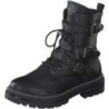 Mustang Schnür Boots Damen schwarz|schwarz