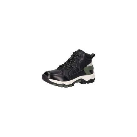 Rushour Schnür Boots Jungen schwarz|schwarz