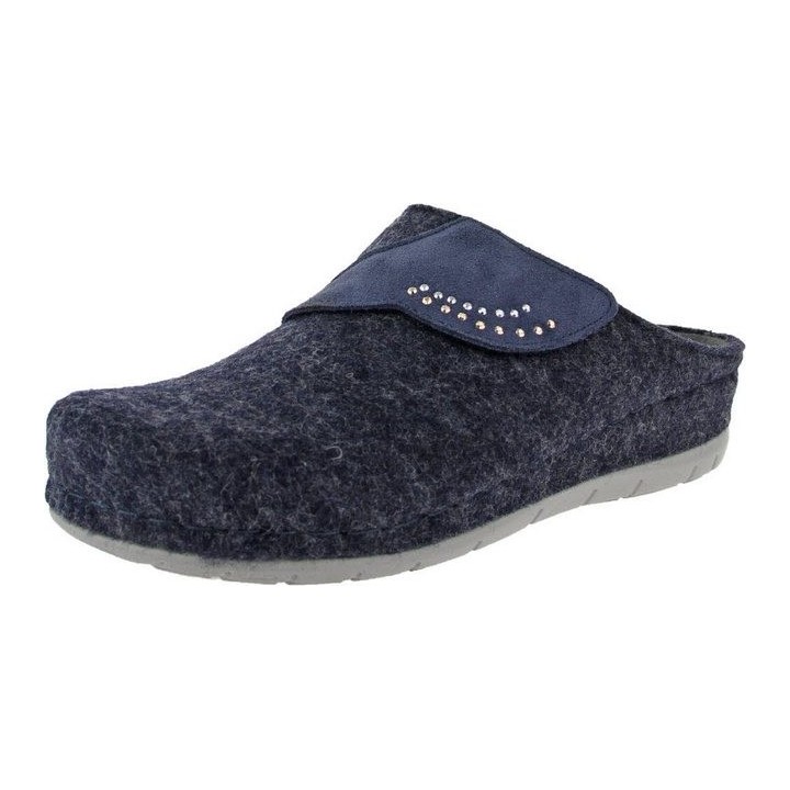 Rohde Rohde Damen Hausschuhe mit Klett Pantoffel