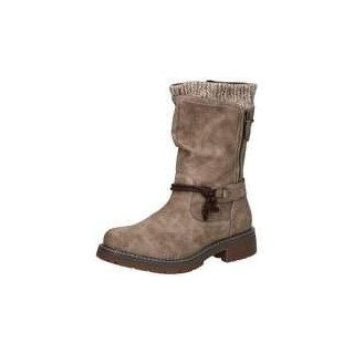 Via della Rosa Stiefelette Damen beige|beige