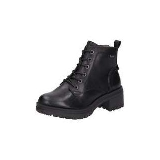 Jana Schnürstiefelette Damen schwarz|schwarz