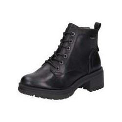 Jana Schnürstiefelette Damen schwarz|schwarz