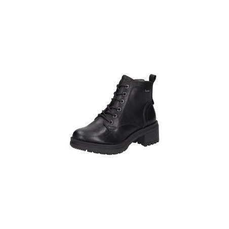 Jana Schnürstiefelette Damen schwarz|schwarz