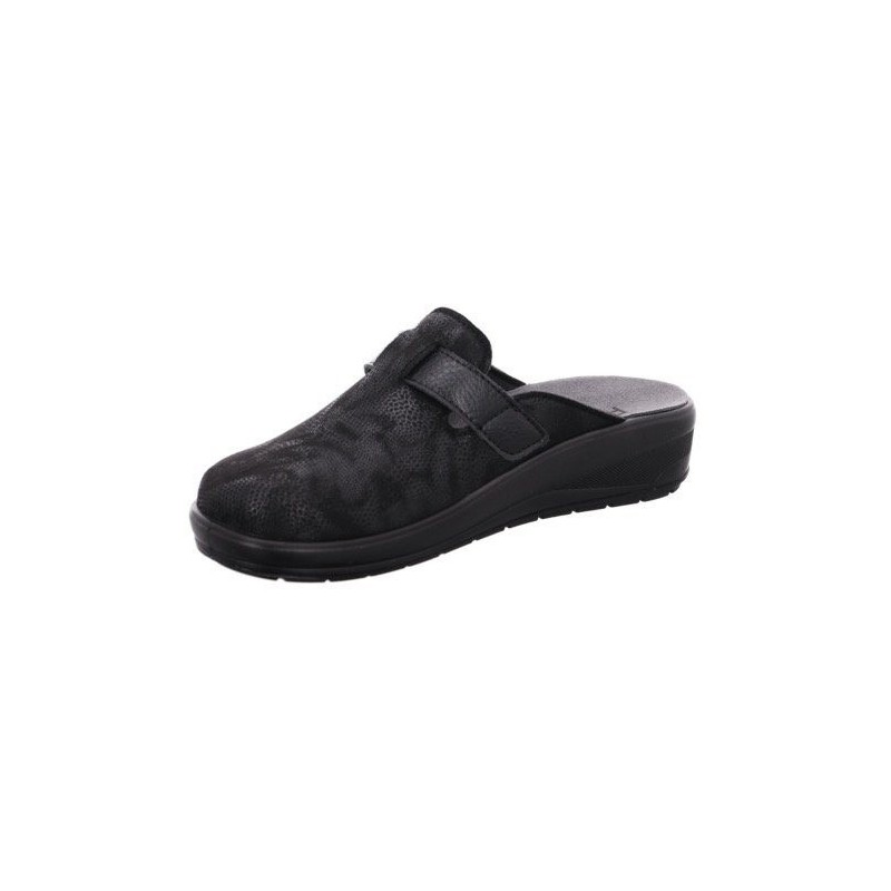 Rohde CATANIA Pantoffel, Hausschuh, Schlappen, Clog mit Klettriemchen