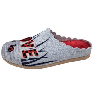 PADERO Damen Pantoffel Filz Hausschuh