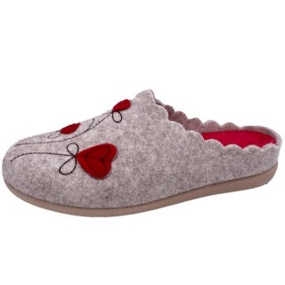 PADERO Damen Pantoffel Filz Hausschuh