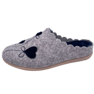 PADERO Damen Pantoffel Filz Hausschuh