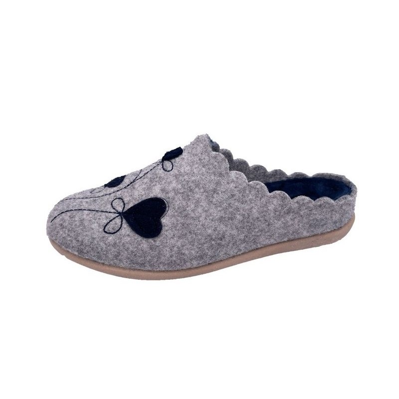 PADERO Damen Pantoffel Filz Hausschuh