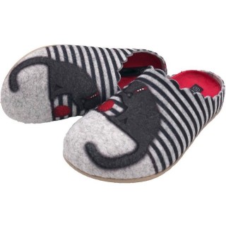 PADERO Damen Pantoffel Filz Hausschuh