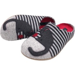 PADERO Damen Pantoffel Filz Hausschuh