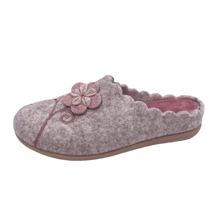 PADERO Damen Pantoffel Filz Hausschuh