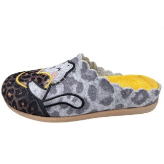 PADERO Damen Pantoffel Filz Hausschuh