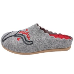 PADERO Damen Pantoffel Filz Hausschuh