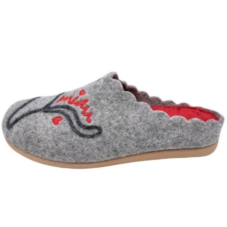 PADERO Damen Pantoffel Filz Hausschuh