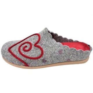 PADERO Damen Pantoffel Filz Hausschuh