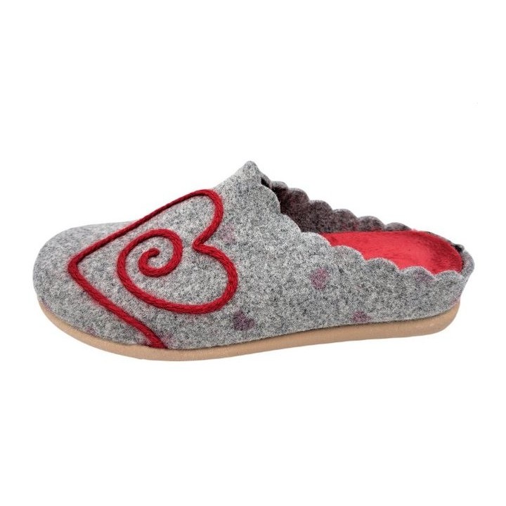 PADERO Damen Pantoffel Filz Hausschuh