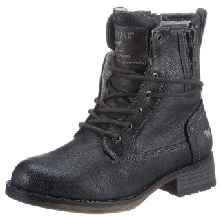 Mustang Shoes Winterboots, Schnürboots, Stiefelette, Blockabsatz, mit Reißverschluss