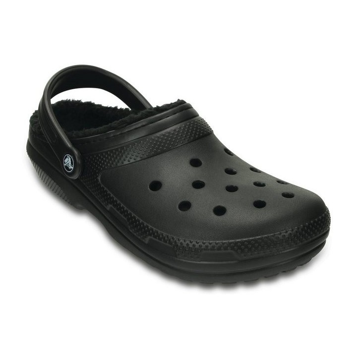 Crocs Classic Lined Clog Hausschuh Gartenclog, Schlappen, Clog, mit kuscheligem Fellimitat