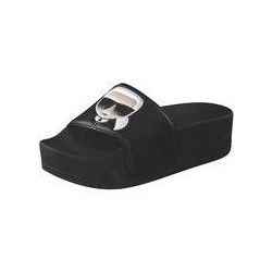 Karl Lagerfeld Bade Pantolette Damen schwarz|schwarz
