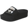 Karl Lagerfeld Bade Pantolette Damen schwarz|schwarz