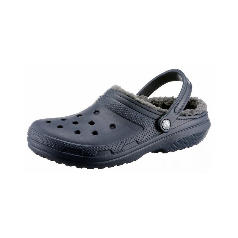 Crocs Classic Lined Clog Hausschuh Gartenclog, Schlappen, Clog, mit kuscheligem Fellimitat