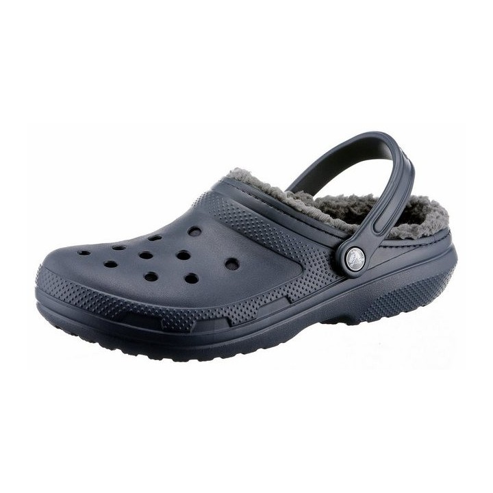 Crocs Classic Lined Clog Hausschuh Gartenclog, Schlappen, Clog, mit kuscheligem Fellimitat