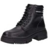 Dockers Schnür Boots Damen schwarz|schwarz