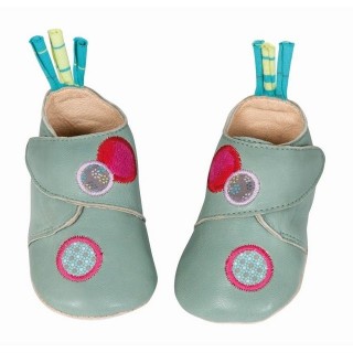 Moulin Roty Baby-Lederschuhe les Jolis pas beaux 0/6 m Babyschuhe Krabbelschuh