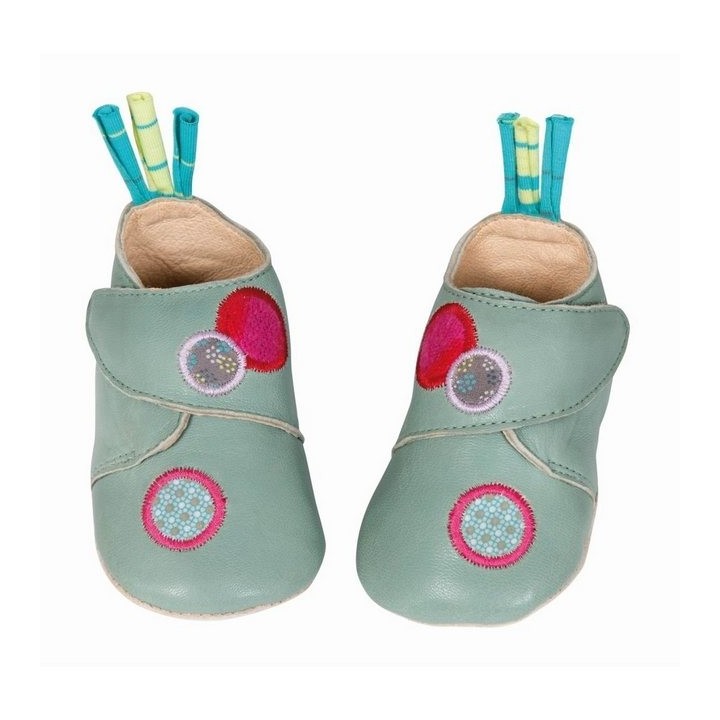 Moulin Roty Baby-Lederschuhe les Jolis pas beaux 0/6 m Babyschuhe Krabbelschuh