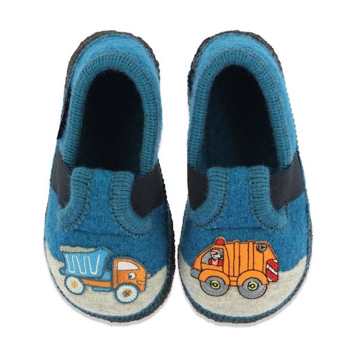 Beck Hüttenschuh LKW Hüttenschuhe (aus Österreich, warme Füße für Kita, Schule und Zuhause) rutschfeste Laufsohle, 100% atmun