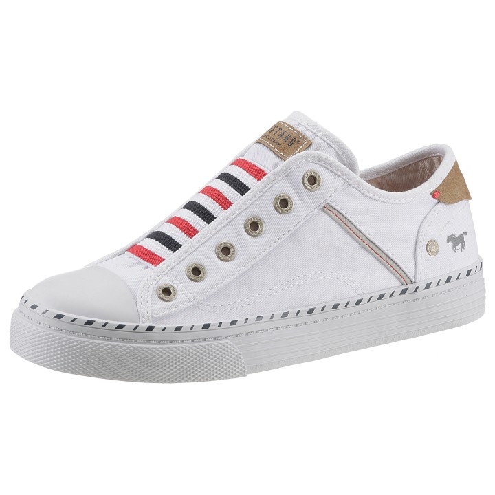 Mustang Shoes Slip-On Sneaker »Schlupfschuh, Freizeitschuh,«, Slipper, Schlupfschuh, Freizeitschuh mit praktischem Gummizug