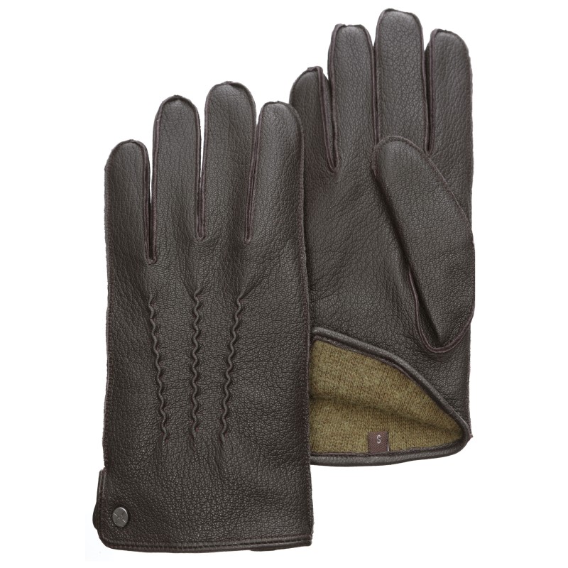 PEARLWOOD Lederhandschuhe »Luke«, Atmungsaktiv, Wärmeregulierend, Wind - und Wasserabweisend