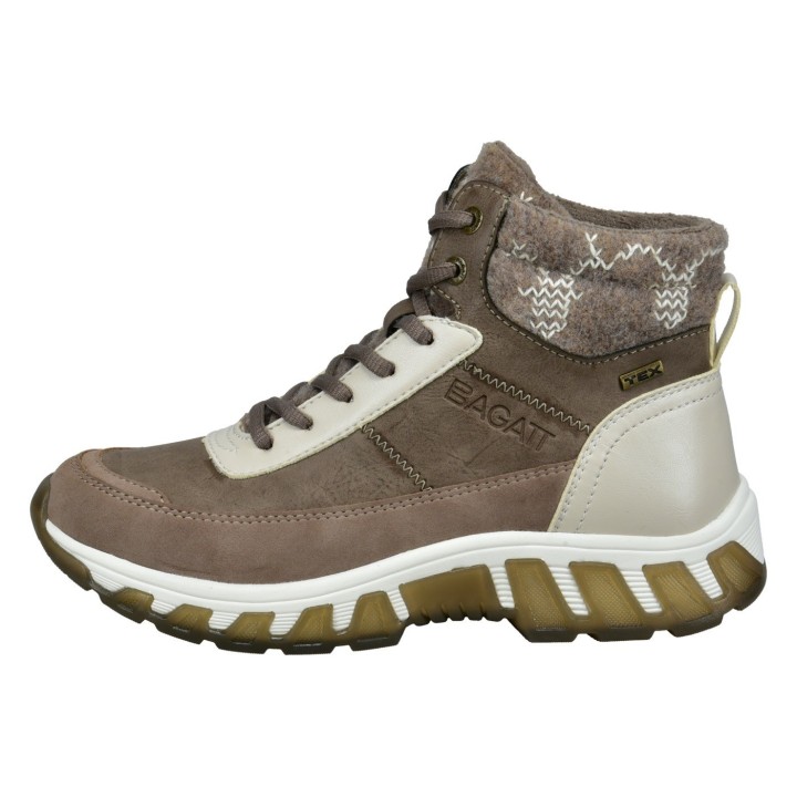 BAGATT Schnürboots, mit schönem Strick-Kragen