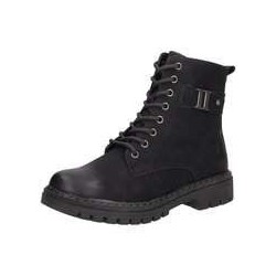 Relife Schnür Boots Damen schwarz|schwarz