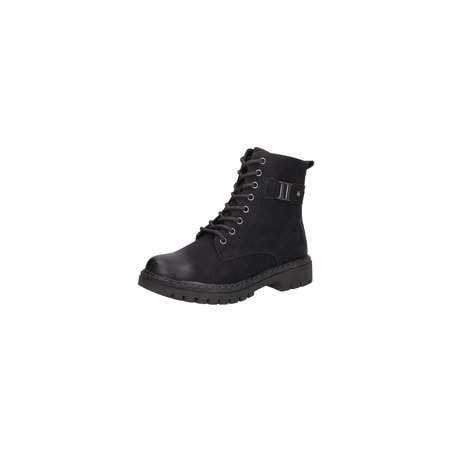 Relife Schnür Boots Damen schwarz|schwarz