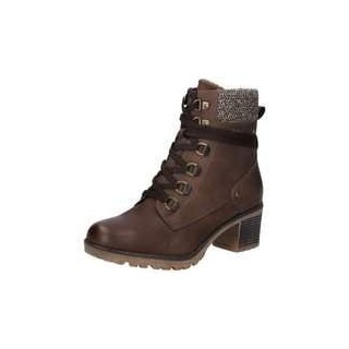 Relife Schnürstiefelette Damen braun|braun