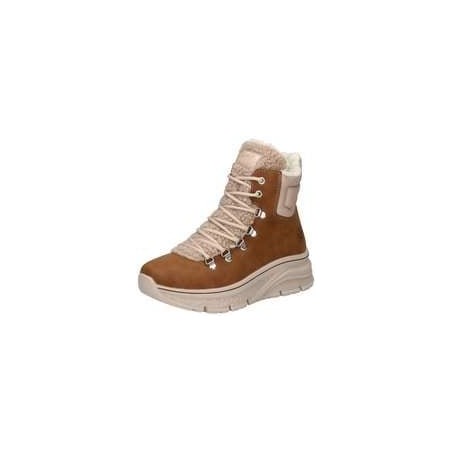 Rieker Schnür Boots Damen braun|braun|braun