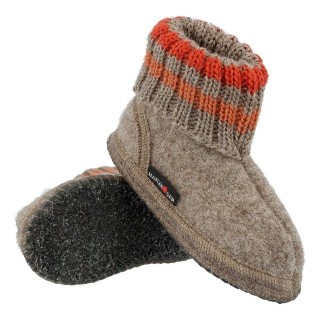 Haflinger Hüttenschuh Paul aus reiner Schurwolle Hausschuh