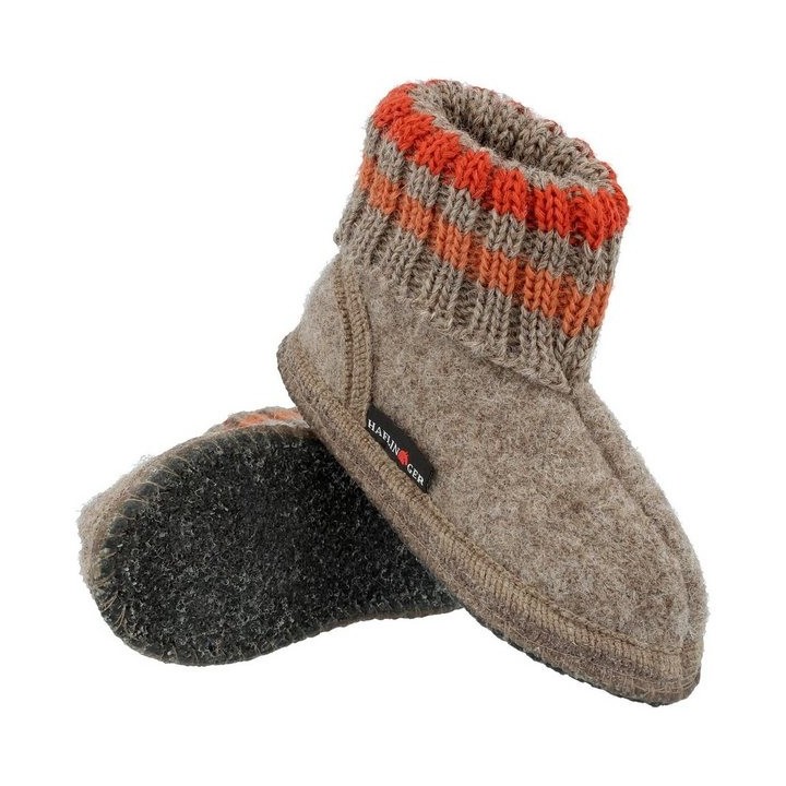 Haflinger Hüttenschuh Paul aus reiner Schurwolle Hausschuh