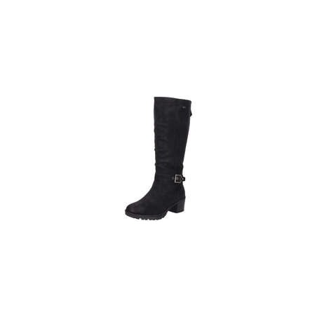 Relife Langschaftstiefel Damen schwarz|schwarz