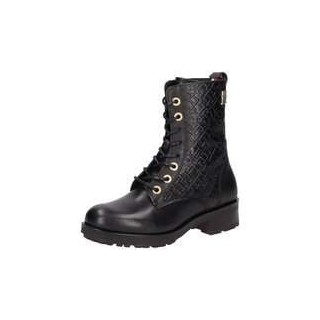 Tommy Hilfiger TH Monogram Biker Boot Damen schwarz|schwarz|schwarz