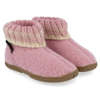 Haflinger Fidelius Yuki Kinderhausschuhe mit Kragen und Gummisohle unisex Hausschuh