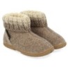 Haflinger Fidelius Yuki Kinderhausschuhe mit Kragen und Gummisohle unisex Hausschuh