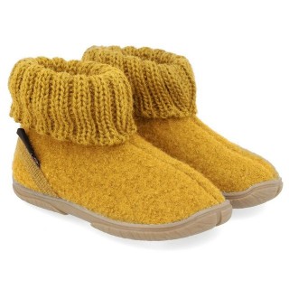 Haflinger Fidelius Toni Kinderhausschuhe mit Kragen und Gummisohle unisex Hausschuh