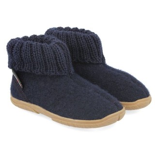 Haflinger Fidelius Toni Kinderhausschuhe mit Kragen und Gummisohle unisex Hausschuh