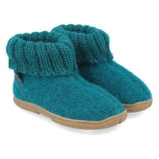 Haflinger Fidelius Toni Kinderhausschuhe mit Kragen und Gummisohle unisex Hausschuh