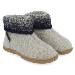 Haflinger Fidelius Yuki Kinderhausschuhe mit Kragen und Gummisohle unisex Hausschuh